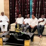 A meeting of BJP rebel leaders