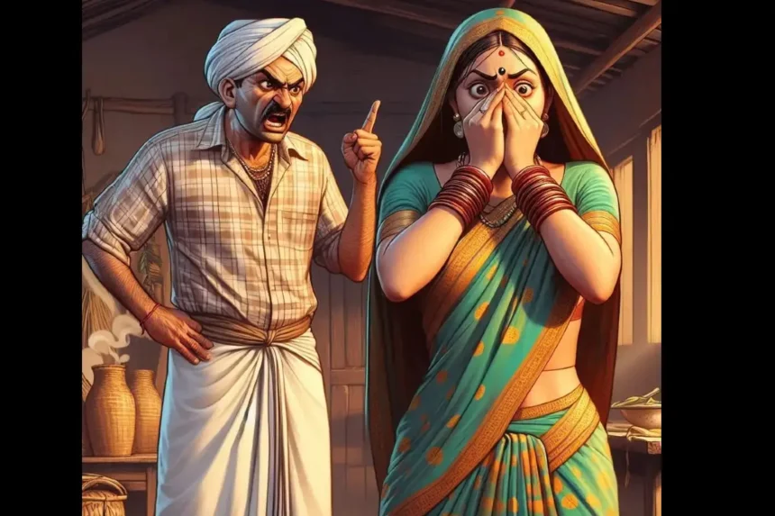 Husband bites wife's nose